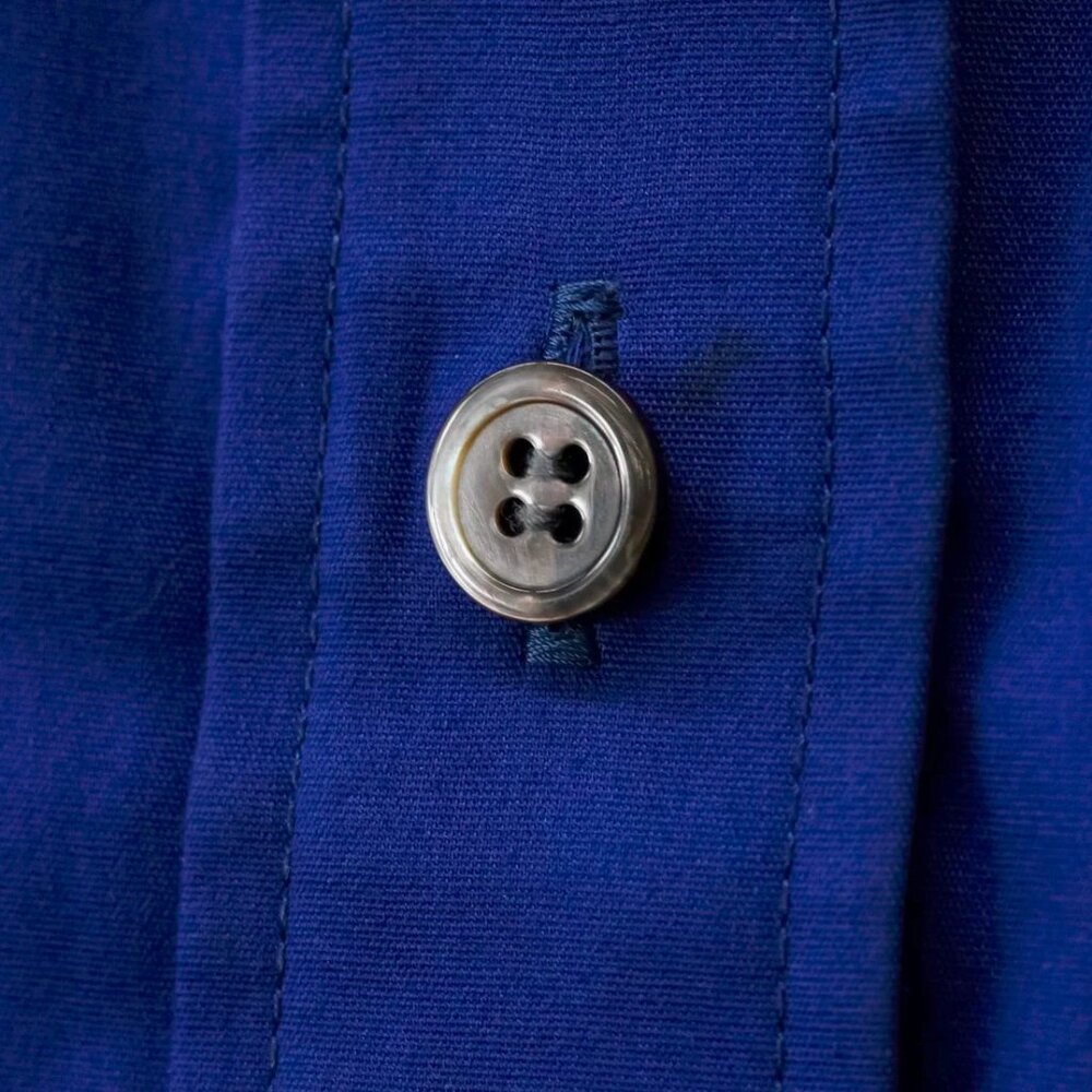 Sacai Luck SS/15 Blue Drawstring Button Up Shirt - Picture 5 of 13